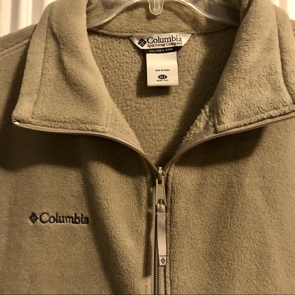 Columbia Gray Fleece Zip Front Vest - Picture 3 of 8